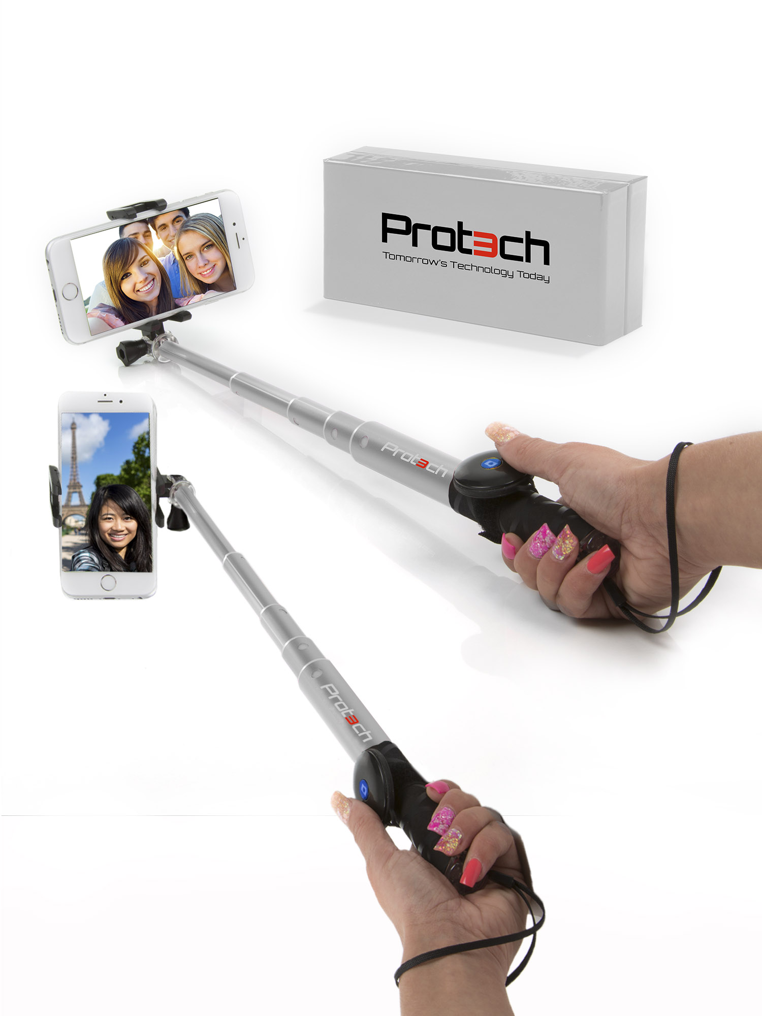 Apple iPhone Monopod Selfie Stick 60cm Telescopic Compact Bluetooth